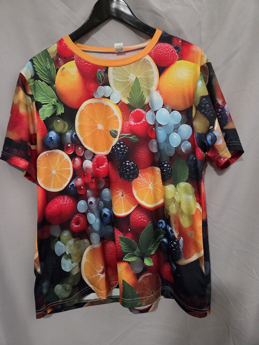 Fruit Print Short Sleeve Shirt